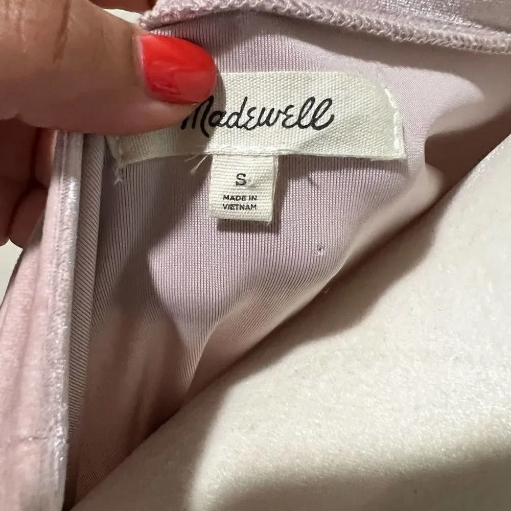 Madewell Velour balloon sleeve sweatshirt size small - Picture 6 of 7